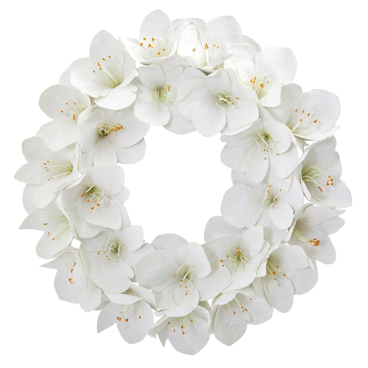 24” Amaryllis Artificial Wreath-Wreath-Parc Decor