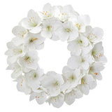24” Amaryllis Artificial Wreath-Wreath-Parc Decor