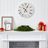 24” Artificial Christmas Double Candelabrum with 35 Warm White Lights and Pine Cones-Candelabrum-Parc Decor