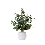 24” Artificial Eucalyptus Leaves Arrangement with Ceramic Planter-Arrangement-Parc Decor