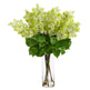 24” Artificial Lilac Arrangement with Cylinder Glass Vase-Arrangement-Parc Decor