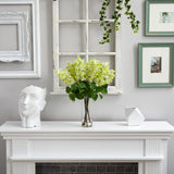 24” Artificial Lilac Arrangement with Cylinder Glass Vase-Arrangement-Parc Decor