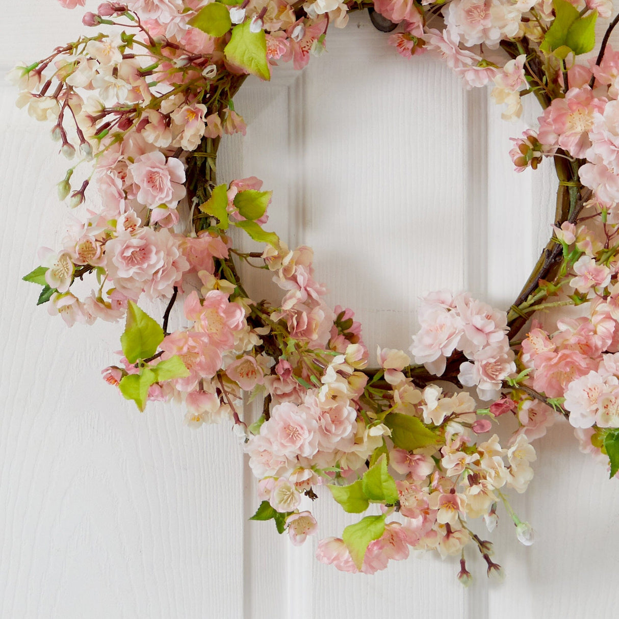 24" Cherry Blossom Wreath-Wreath-Parc Decor