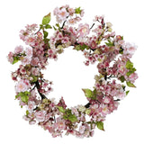 24" Cherry Blossom Wreath-Wreath-Parc Decor