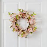 24" Cherry Blossom Wreath-Wreath-Parc Decor