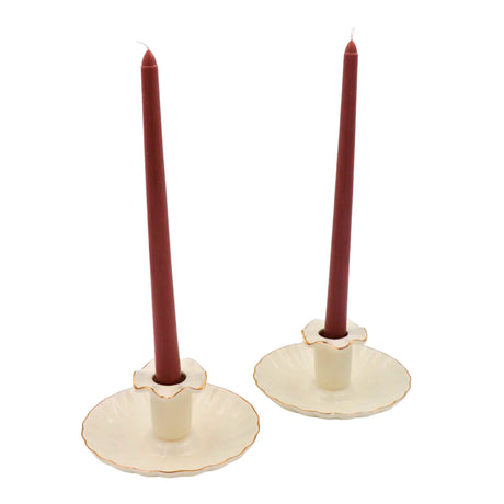 24 Extra Tall Cocoa Truffle Delight Taper Candle - 6 Packs of 4