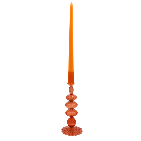 24 Extra Tall Mustard Spice Taper Candle - 6 Packs of 4