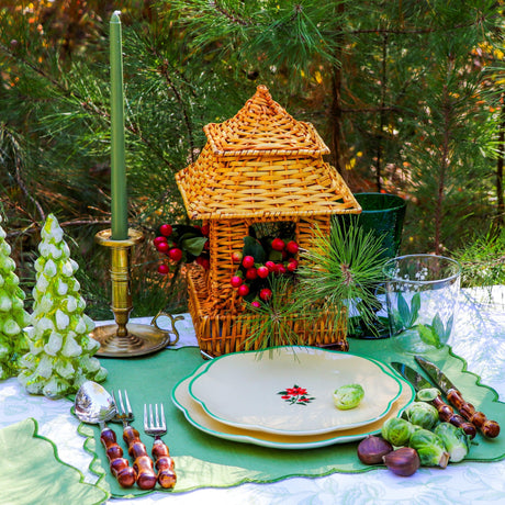 24 Extra Tall Pine Green Taper Candle – 6 Packs of 4-Candle-Parc Decor