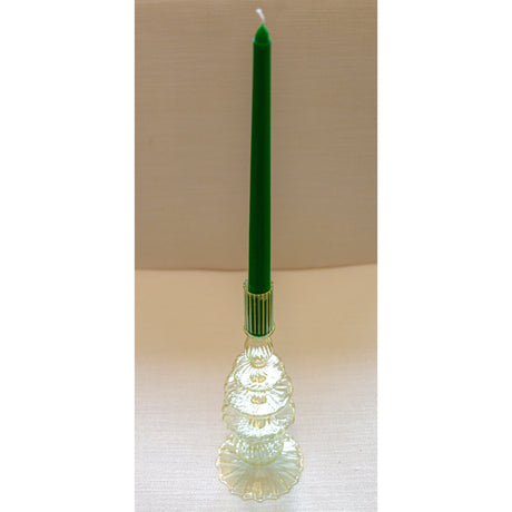 24 Extra Tall Pine Green Taper Candle – 6 Packs of 4-Candle-Parc Decor