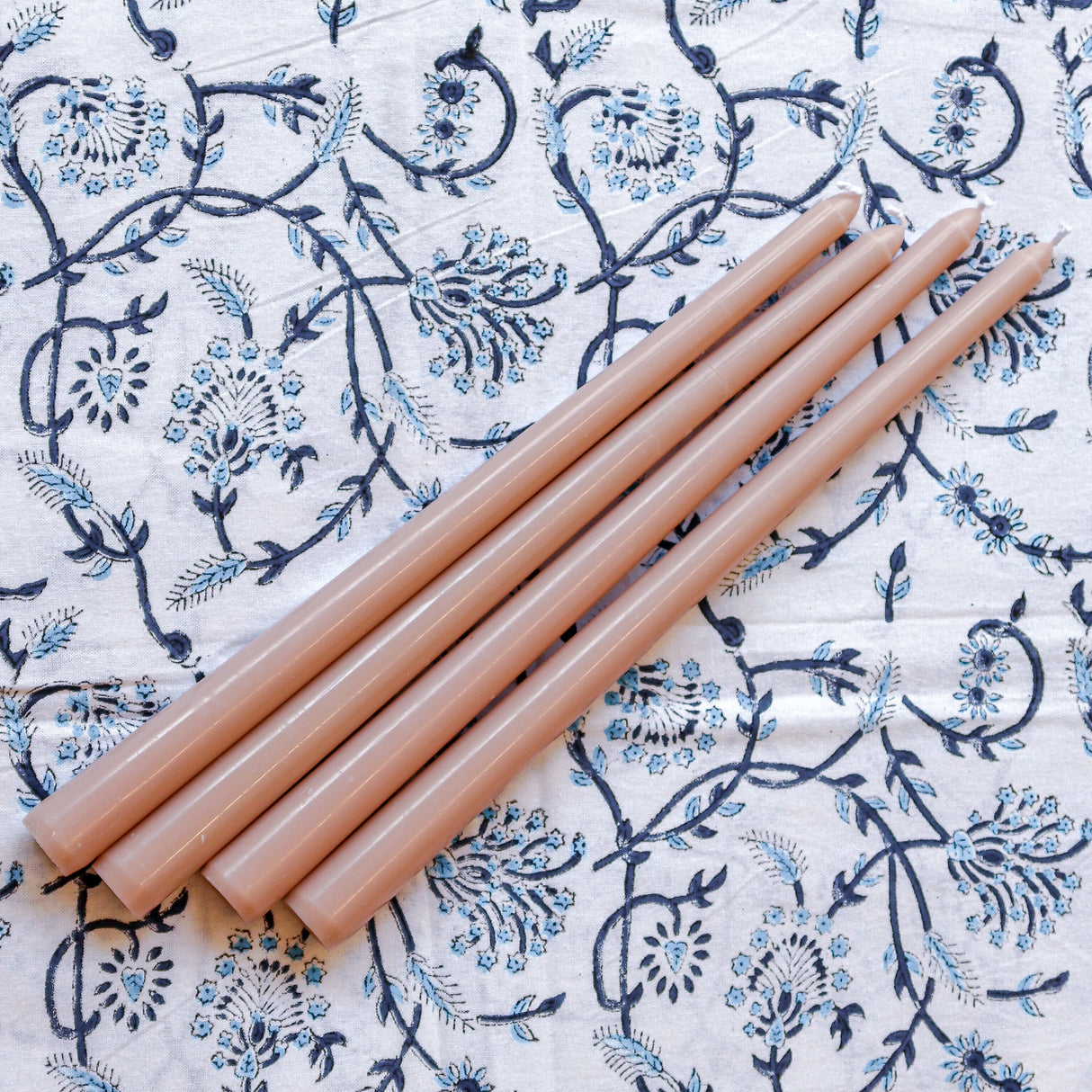 24 Extra Tall Rose Glow Taper Candle - 6 Packs of 4-Candle-Parc Decor