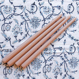 24 Extra Tall Rose Glow Taper Candle - 6 Packs of 4-Candle-Parc Decor