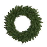 24” Green Pine Artificial Christmas Wreath with 35 Clear LED Lights-Wreath-Parc Decor