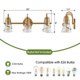 24 Inch Payne 3-Light Mirror Vanity Light-壁灯-Parc Decor