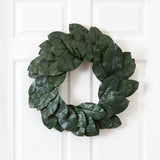 24” Magnolia Leaf Wreath-Wreath-Parc Decor
