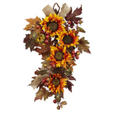 24” Sunflower & Berry Teardrop-Teardrop-Parc Decor