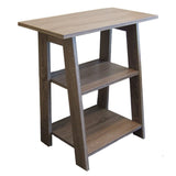 24"H Gray Rustic Side Table (Ladder Side Table)-Furniture-Parc Decor