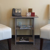 24"H Gray Rustic Side Table (Ladder Side Table)-Furniture-Parc Decor