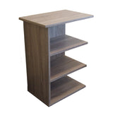 24"H Magazine Rack Chairside End Table Rustic Gray