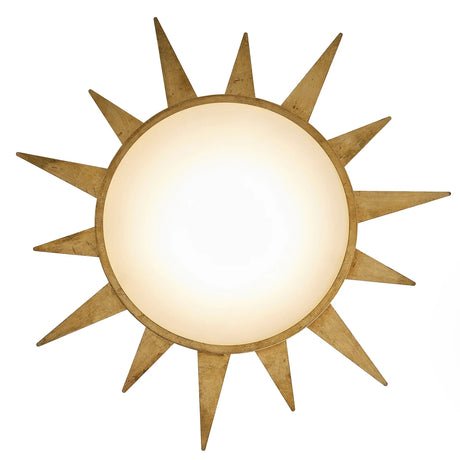 25 Inch Dana Vintage Golden Sunburst Flush Mount LED Light-Parc Decor