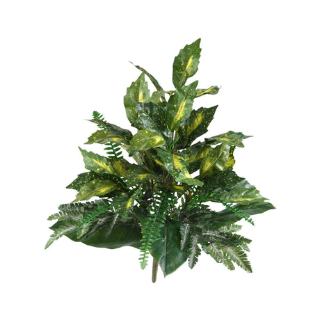 25” Mixed Greens Artificial Plant (Set of 2)-Parc Decor