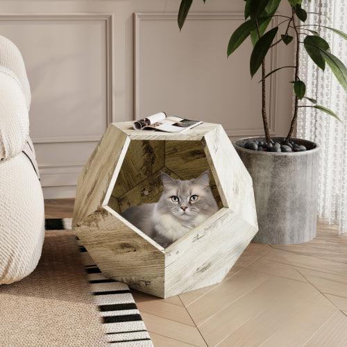 25.98'' Modern Pet Furniture Cat Carrier, Sofa Side Table, Planter MDF Multifunctional Furniture, Burmese Sumac-Parc Decor