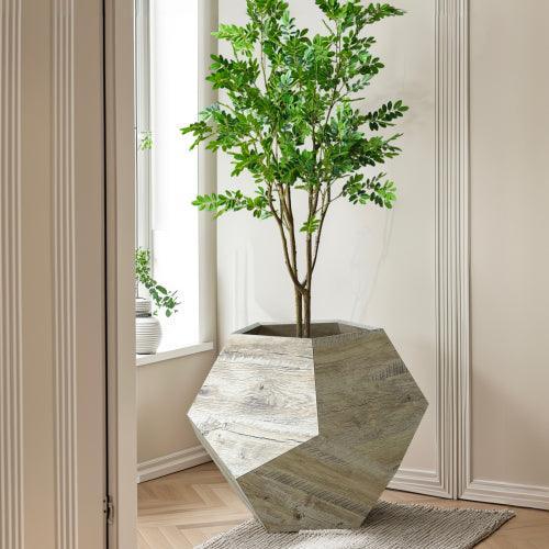 25.98'' Modern Pet Furniture Cat Carrier, Sofa Side Table, Planter MDF Multifunctional Furniture, Burmese Sumac-Parc Decor