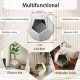 25.98'' Modern Pet Furniture Cat Carrier, Sofa Side Table, Planter MDF Multifunctional Furniture, Burmese Sumac-Parc Decor