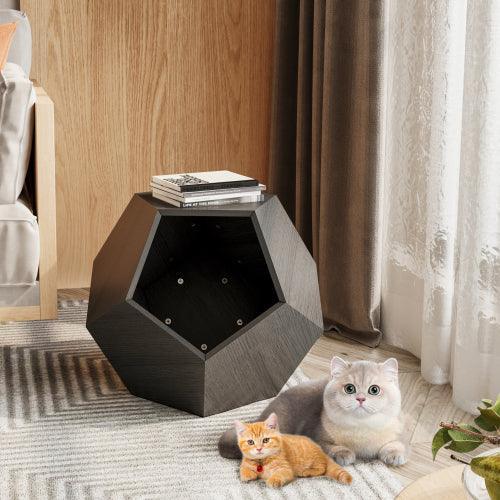 25.98'' Modern Pet Furniture Cat Carrier, Sofa Side Table, Planter MDF Multifunctional Furniture, Burmese Sumac-Parc Decor