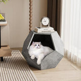25.98'' Modern Pet Furniture Cat Carrier, Sofa Side Table, Planter MDF Multifunctional Furniture, Burmese Sumac-Parc Decor