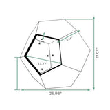 25.98'' Modern Pet Furniture Cat Carrier, Sofa Side Table, Planter MDF Multifunctional Furniture, Burmese Sumac-Parc Decor