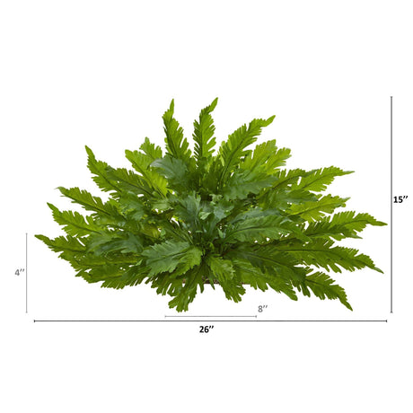 26” Fern Artificial Ledge Plant-Parc Decor