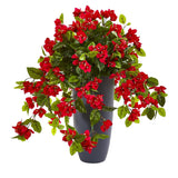 26” Bougainvillea Artificial Plant in Planter UV Resistant (Indoor/Outdoor)-Plant in Planter-Parc Decor