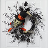 26" Halloween Dapper Skeleton Wreath-Wreath-Parc Decor
