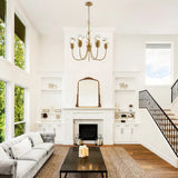 26 Inch Uriah 5-Light Golden Chandelier