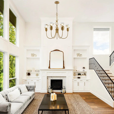 26 Inch Uriah 5-Light Golden Chandelier