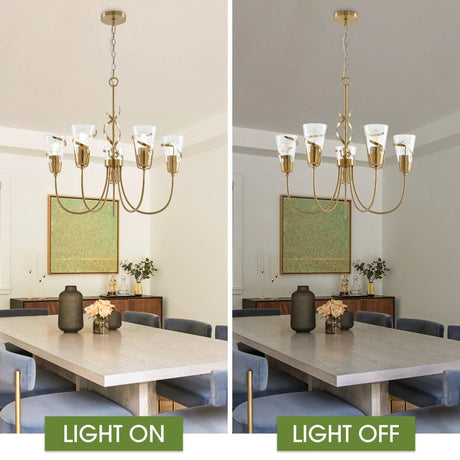 26 Inch Uriah 5-Light Golden Chandelier