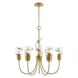 26 Inch Uriah 5-Light Golden Chandelier