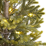 26” Pine “Natural Look” Artificial Christmas Tree with 35 Warm White Lights in Rustic Metal Planter-Christmas Tree-Parc Decor