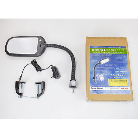 26"H Clamp-on LED Bright Reader Desk Lamp-Parc Decor