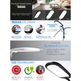 26"H Clamp-on LED Bright Reader Desk Lamp