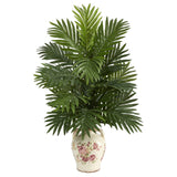 27” Areca Palm Artificial Plant in Floral Jar-Parc Decor