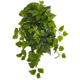 28” Deluxe London Ivy Hanging Bush Artificial Plant (Set of 3) (Real Touch)-Parc Decor