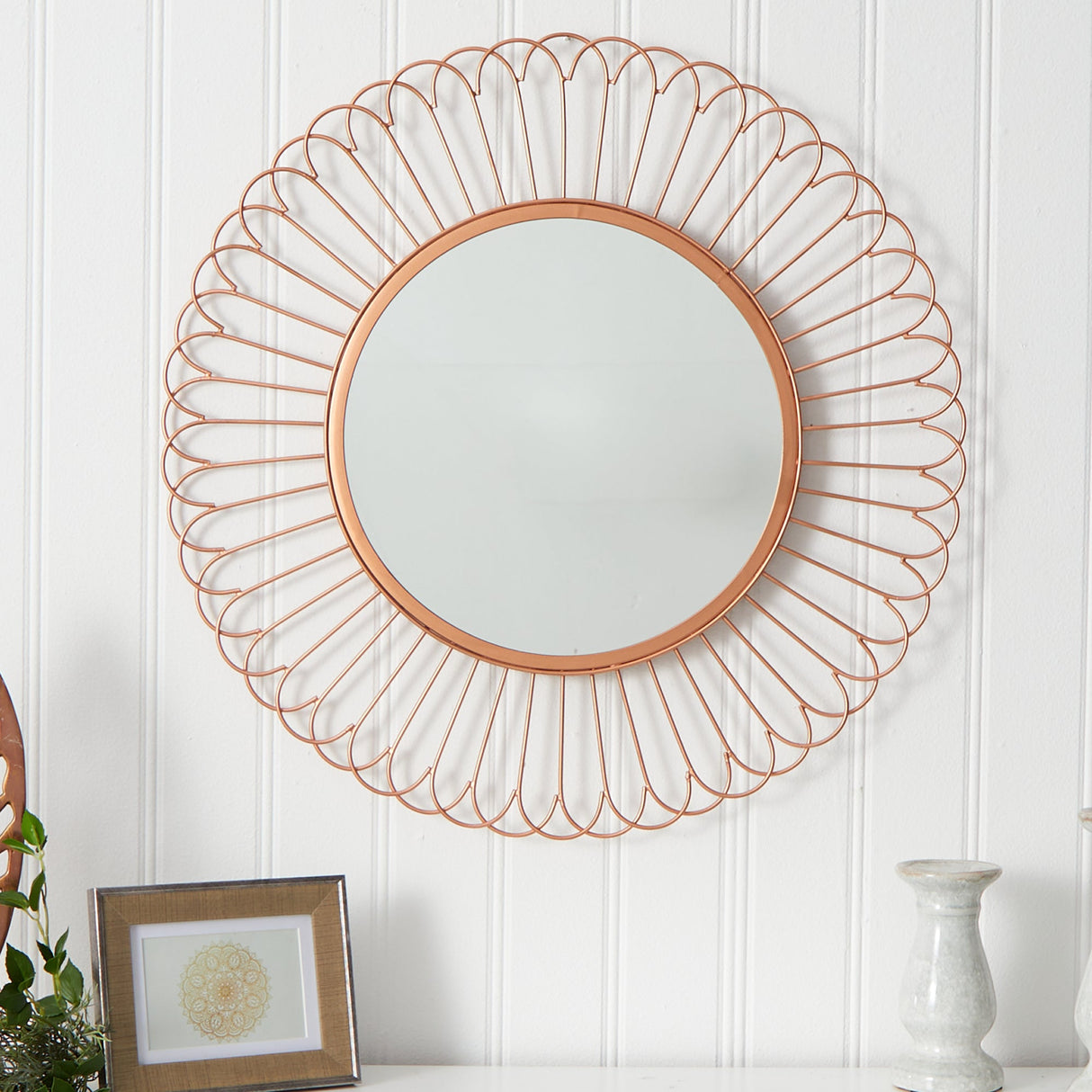 28” Starburst Mirror Wall Decor-Parc Decor