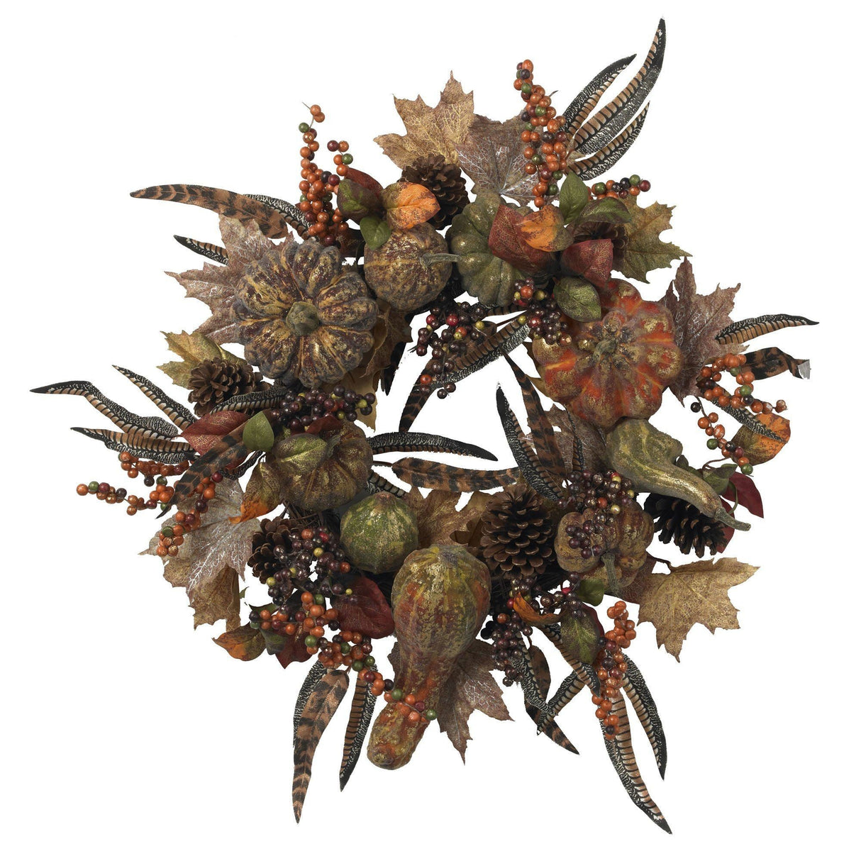 28" Autumn Pumpkin Wreath-Wreath-Parc Decor