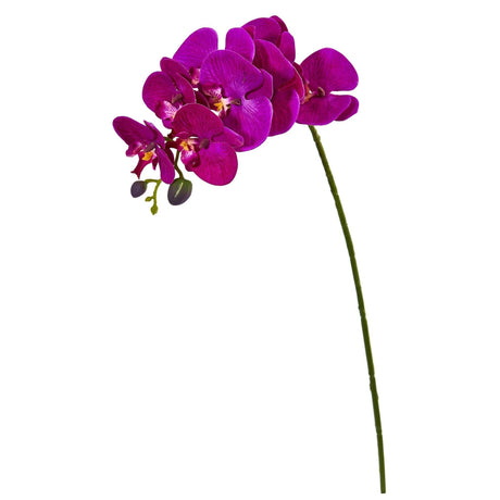 28” Orchid Phalaenopsis Artificial Flower Stem (Set of 6)-Stem-Parc Decor