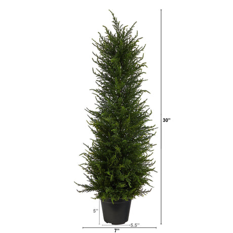 2.5’ Cypress Artificial Tree UV Resistant (Indoor/Outdoor)-Parc Decor