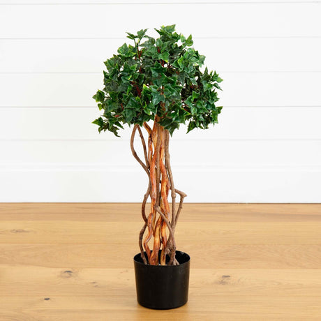 2.5’ English Ivy Topiary UV Resistant (Indoor/Outdoor)-Parc Decor