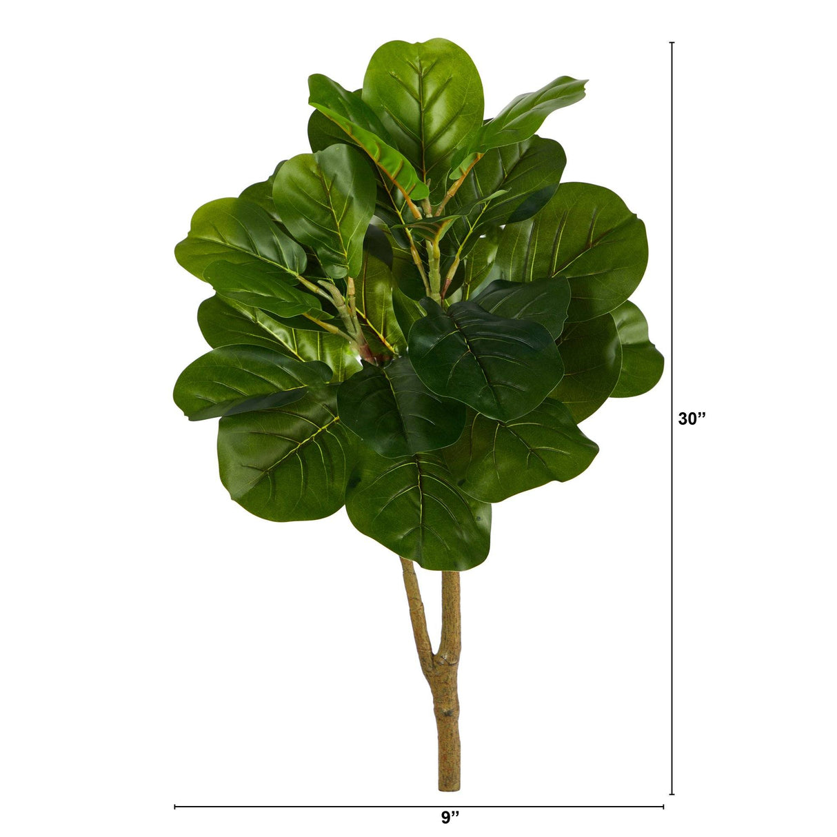 2.5’ Fiddle Leaf Fig Artificial Tree (No Pot)-Parc Decor