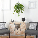 2.5’ Philodendron Artificial Plant in Hanging Basket-Parc Decor