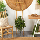 2.5’ Tea Leaf Artificial Plant UV Resistant (Indoor/Outdoor)-Parc Decor